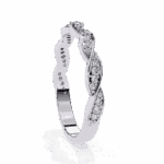 0.35 Carat Round Cut Classic Everyday Diamond Band - Image 2