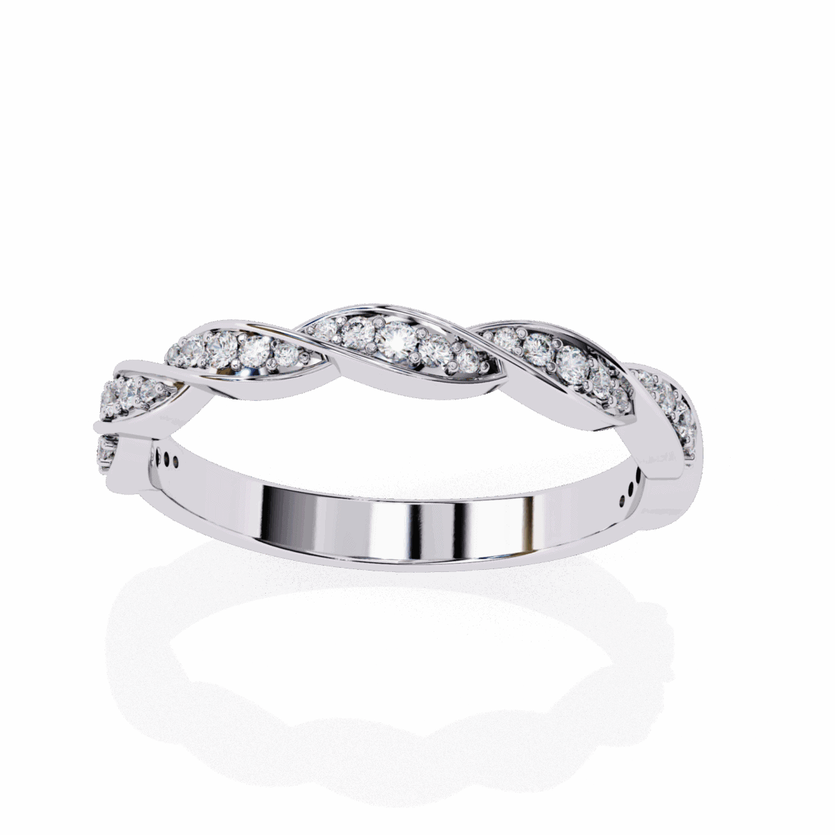 0.35 Carat Round Cut Classic Everyday Diamond Band  Image 5