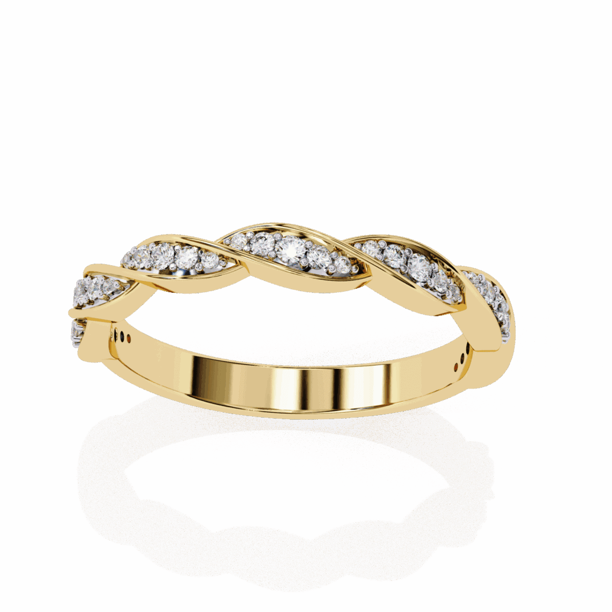 0.35 Carat Round Cut Classic Everyday Diamond Band  Image 10