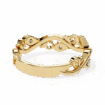 0.1 Carat Round Cut Royale Diamond Band - Image 9