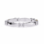 0.1 Carat Round Cut Minimal Diamond Band for Her