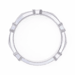 0.1 Carat Round Cut Minimal Diamond Band for Her - Image 5