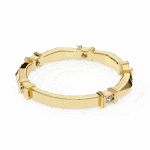 0.1 Carat Round Cut Minimal Diamond Band for Her - Image 7