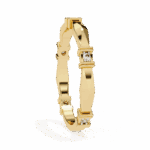 0.1 Carat Round Cut Minimal Diamond Band for Her - Image 9