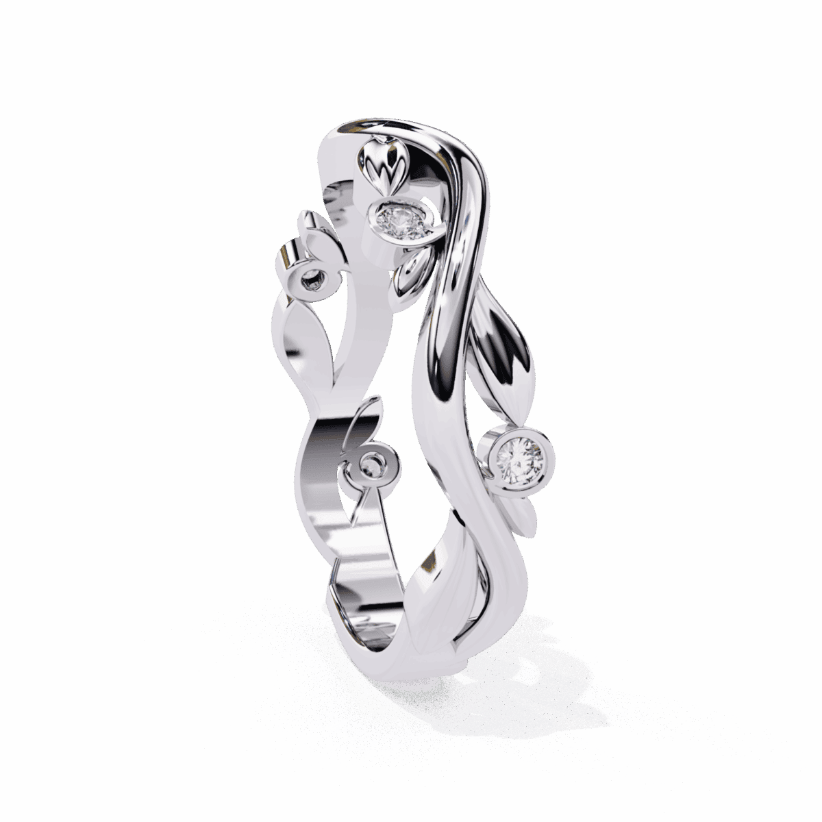 0.1 Carat Round Cut Royale Diamond Ring  Image 2