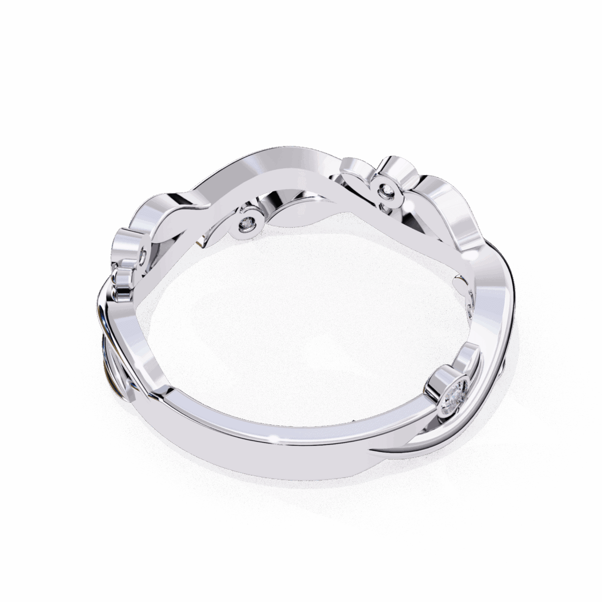 0.1 Carat Round Cut Royale Diamond Ring  Image 3