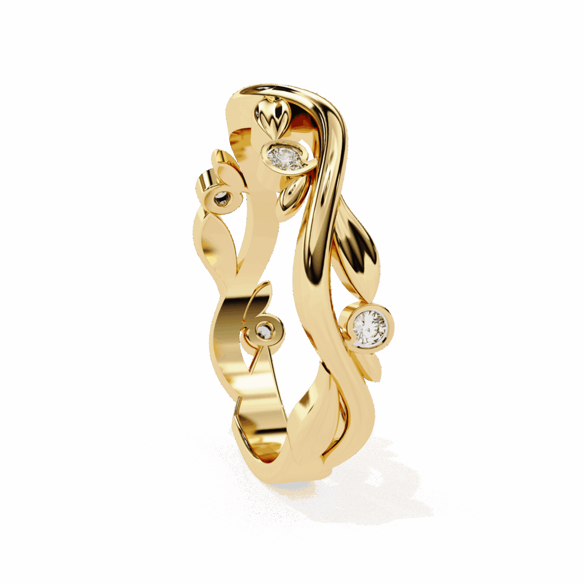 0.1 Carat Round Cut Royale Diamond Ring  Image 8