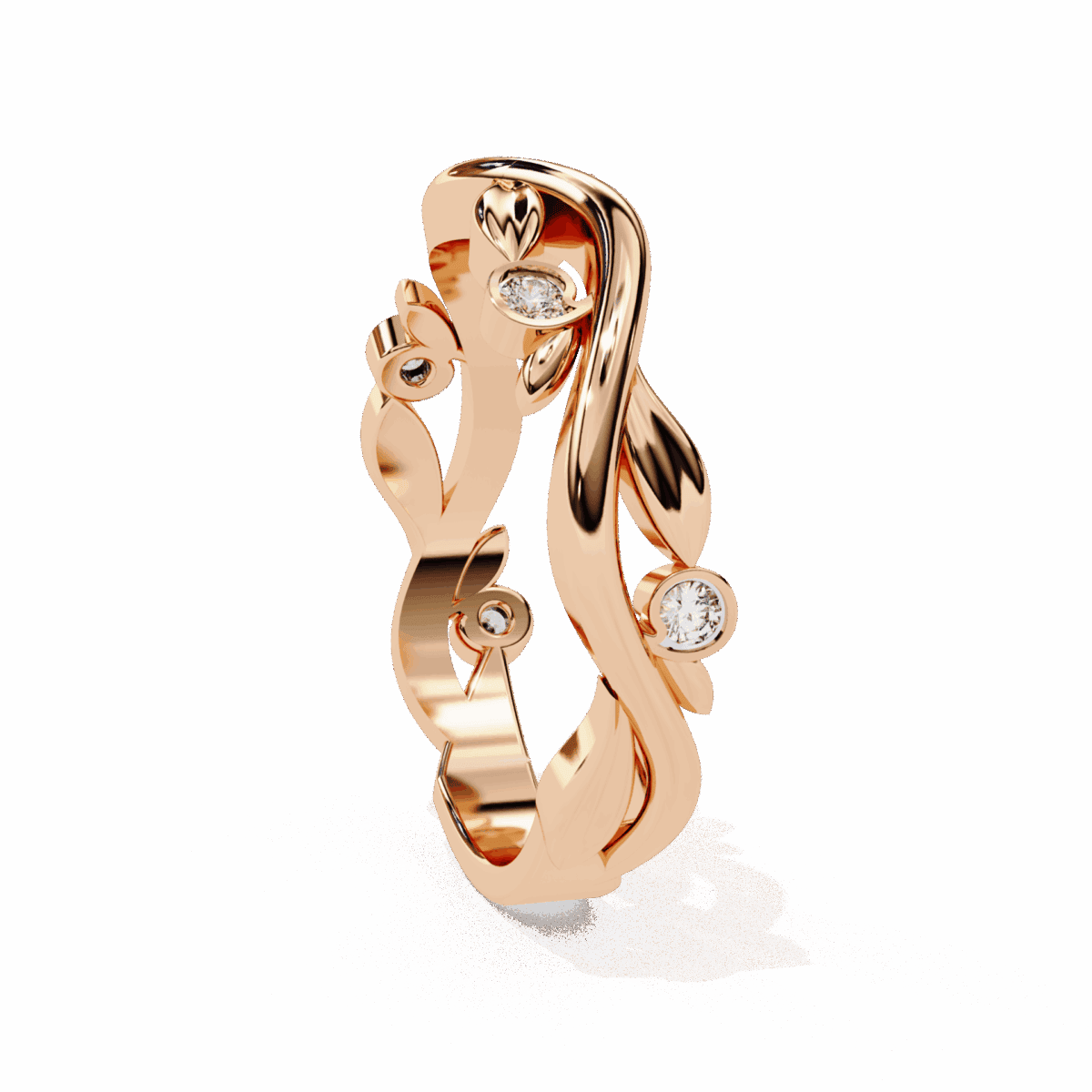 0.1 Carat Round Cut Royale Diamond Ring  Image 14