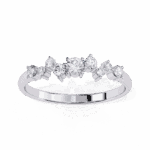 0.25 Carat Round Cut Twilight Diamond Band - Image 2