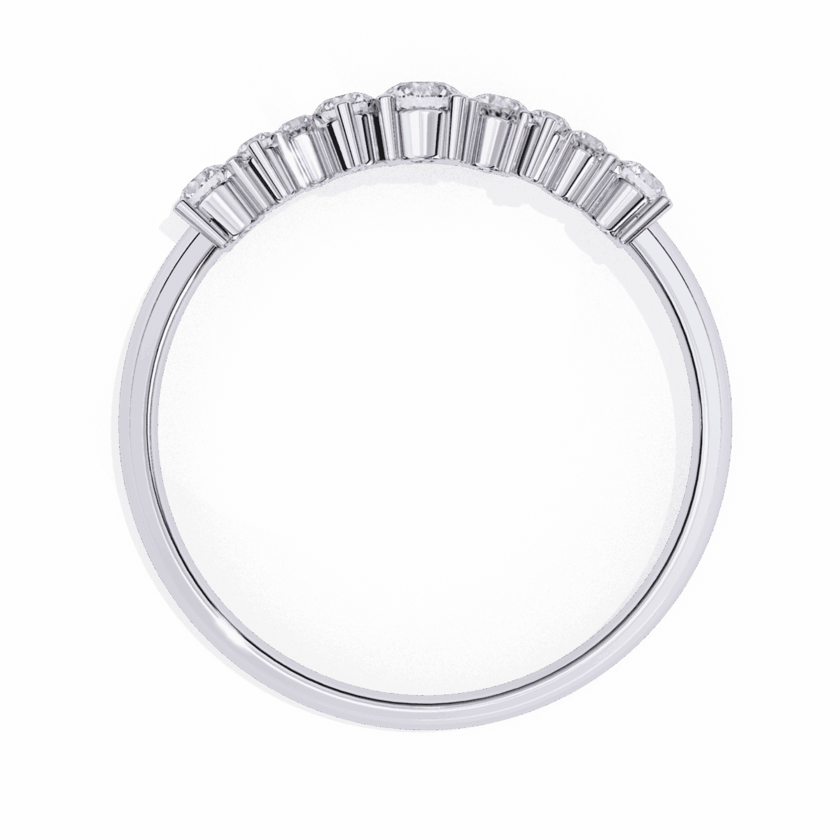 0.25 Carat Round Cut Twilight Diamond Band  Image 4