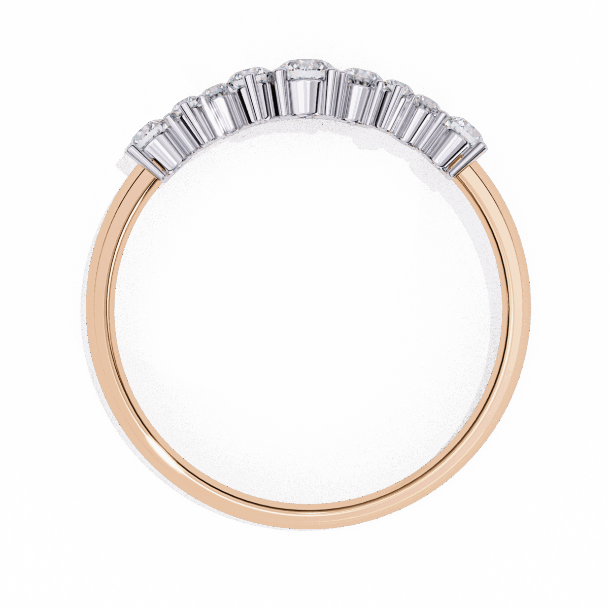 0.25 Carat Round Cut Twilight Diamond Band  Image 12