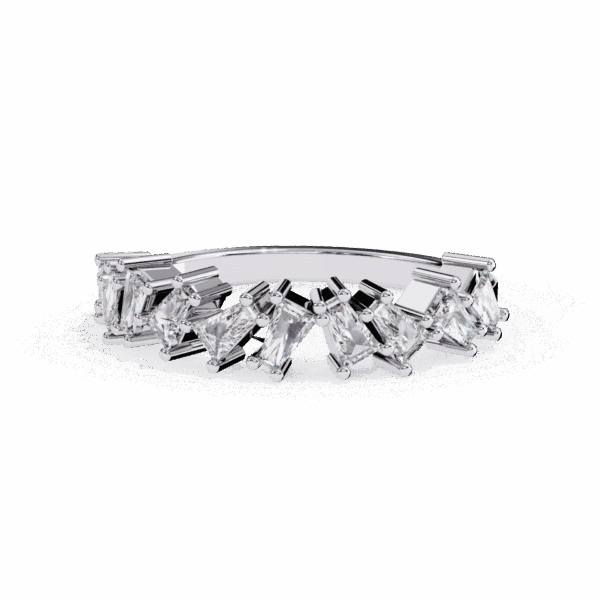 0.5 Carat Baguette Cut Twilight Diamond Band