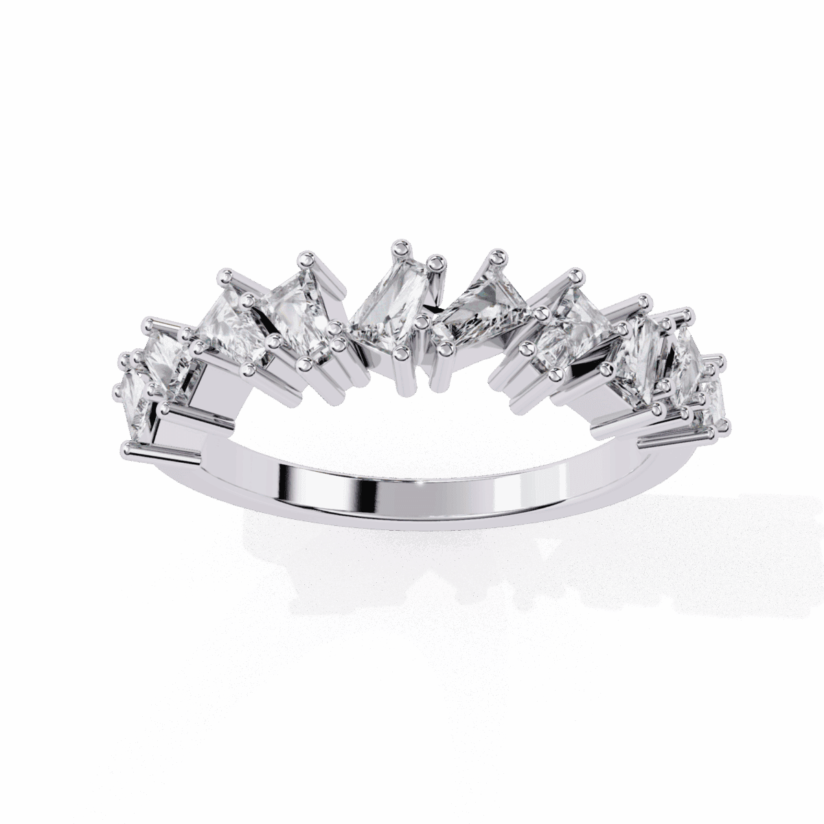 0.5 Carat Baguette Cut Twilight Diamond Band  Image 2