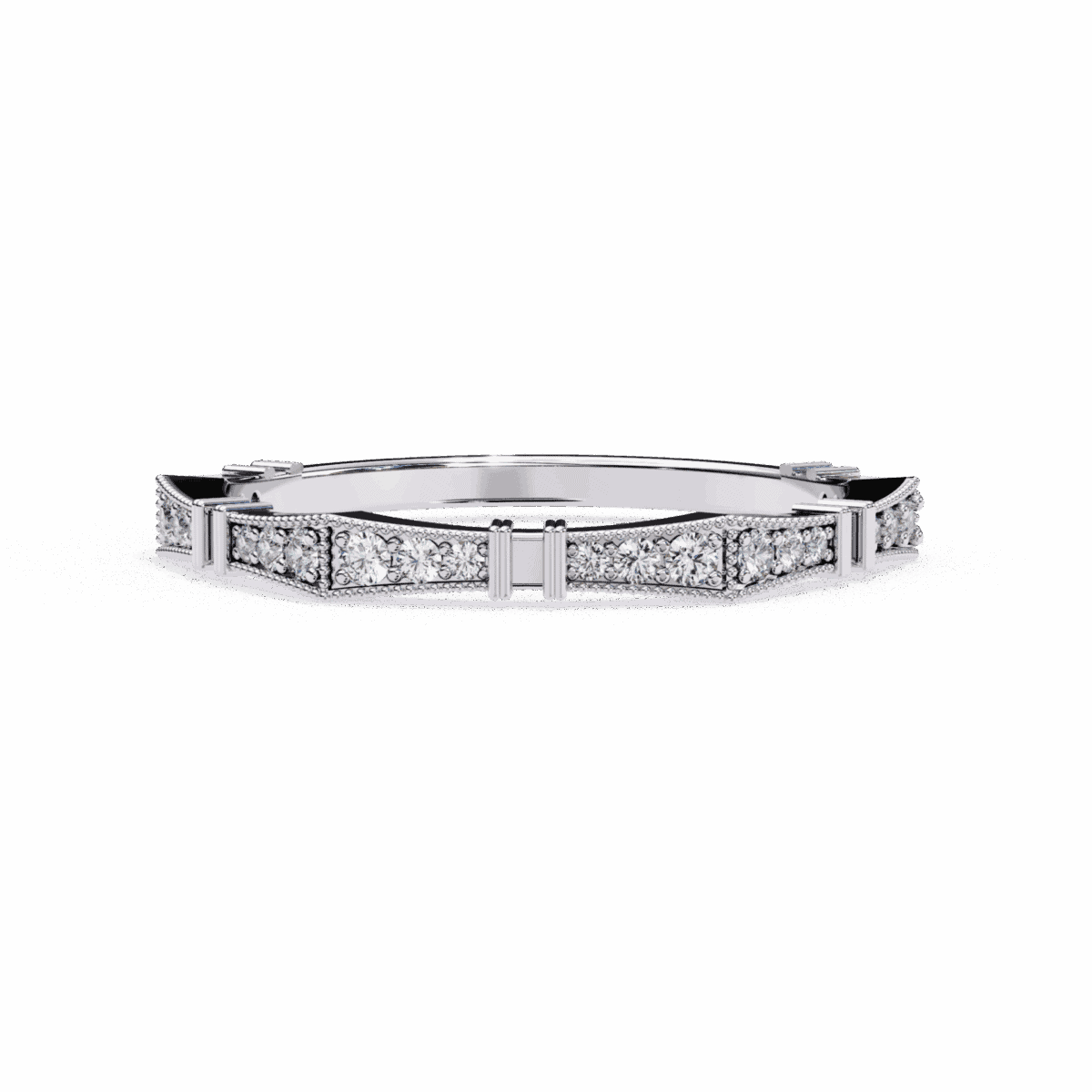 0.15 Carat Round Cut Classic Everyday Diamond Band  Image 1