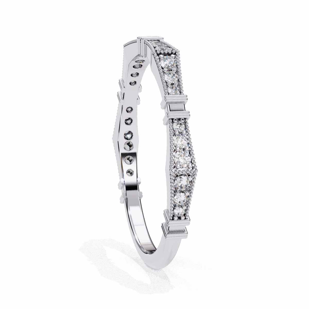 0.15 Carat Round Cut Classic Everyday Diamond Band  Image 3