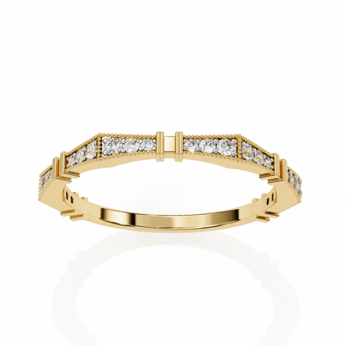 0.15 Carat Round Cut Classic Everyday Diamond Band  Image 7