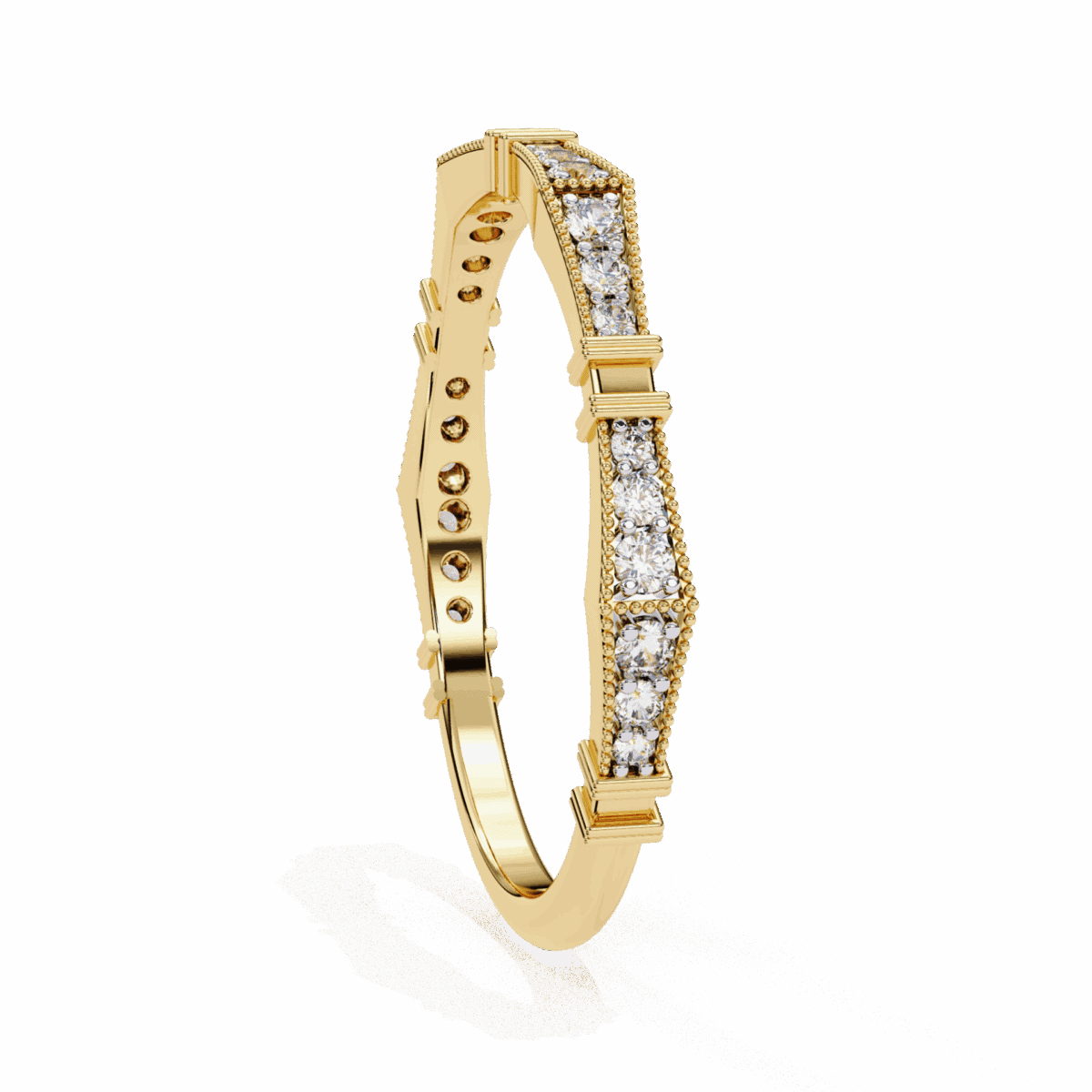 0.15 Carat Round Cut Classic Everyday Diamond Band  Image 8