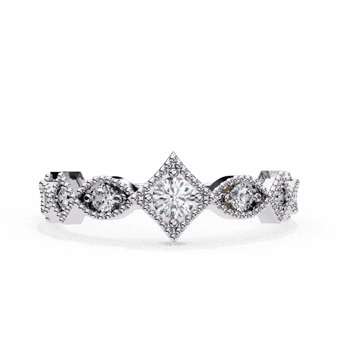 0.35 Carat Round Cut Royale Diamond Band  Image 1