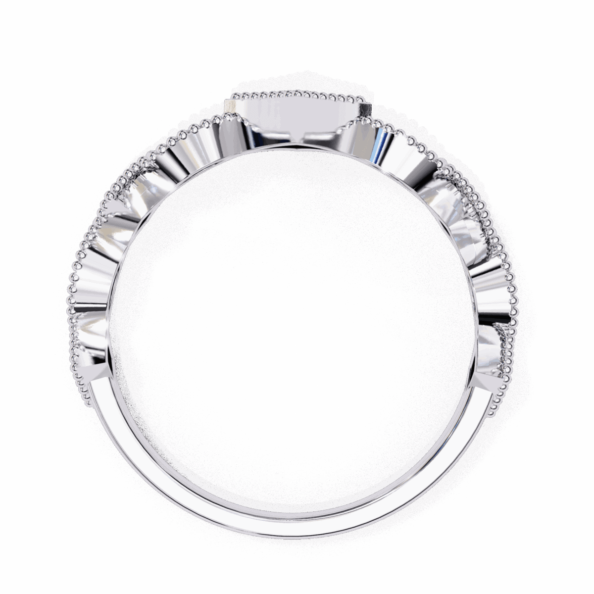 0.35 Carat Round Cut Royale Diamond Band  Image 4