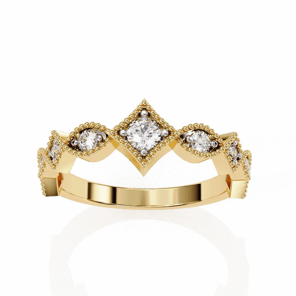 0.35 Carat Round Cut Royale Diamond Band  Image 8