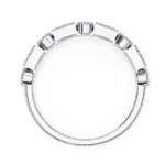 0.35 Carat Baguette and Round Cut Eternity Diamond Band - Image 5
