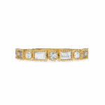 0.35 Carat Baguette and Round Cut Eternity Diamond Band - Image 7