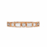 0.35 Carat Baguette and Round Cut Eternity Diamond Band - Image 12