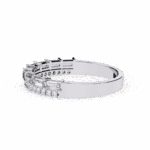 0.75 Carat Baguette and Round Cut Eternity Diamond Ring - Image 4