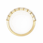0.75 Carat Baguette and Round Cut Eternity Diamond Ring - Image 14