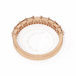 0.75 Carat Baguette and Round Cut Eternity Diamond Ring - Image 22