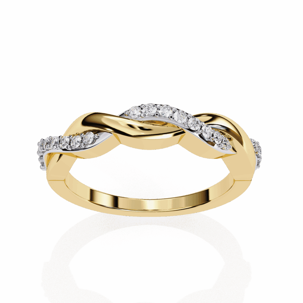 0.15 Carat Round Cut Classic Diamond Wedding Band  Image 7