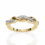 0.15 Carat Round Cut Classic Diamond Wedding Band - Image 7