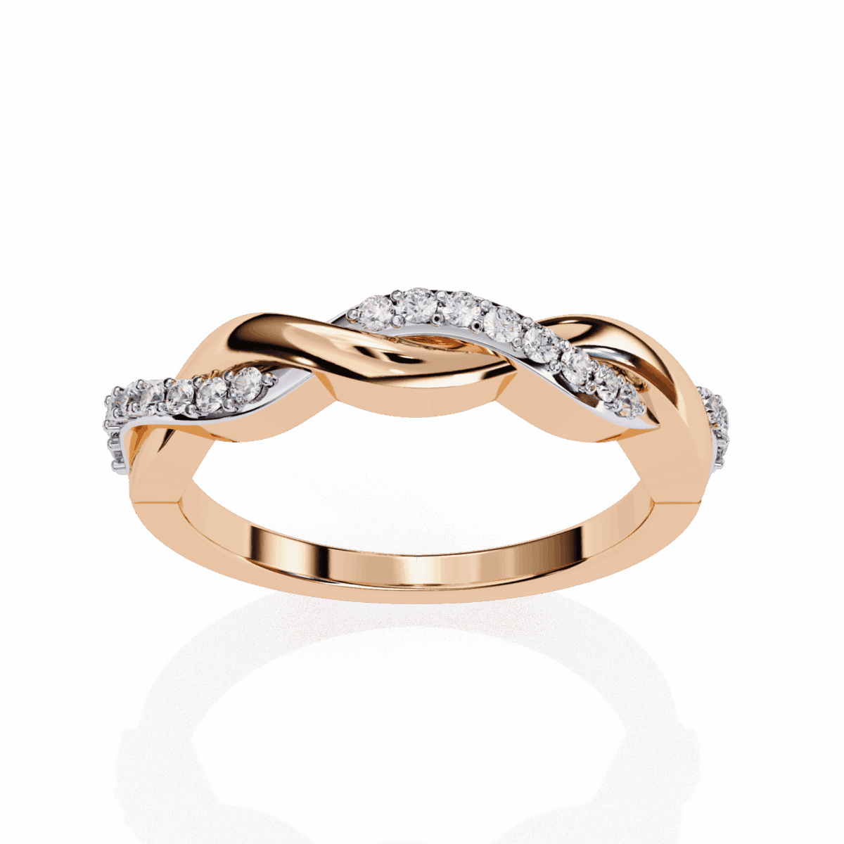 0.15 Carat Round Cut Classic Diamond Wedding Band  Image 12