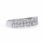 1.25 Carat Radiant and Round Cut Timeless Wedding Band - Image 3