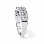 1.25 Carat Radiant and Round Cut Timeless Wedding Band - Image 5