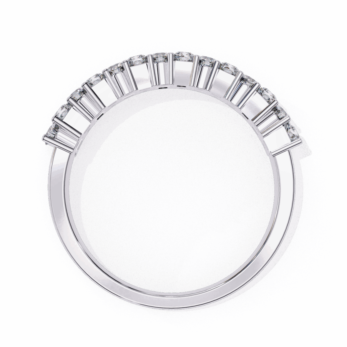 1.25 Carat Radiant and Round Cut Timeless Wedding Band  Image 6