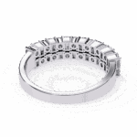 1.25 Carat Radiant and Round Cut Timeless Wedding Band - Image 7