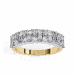 1.25 Carat Radiant and Round Cut Timeless Wedding Band - Image 9
