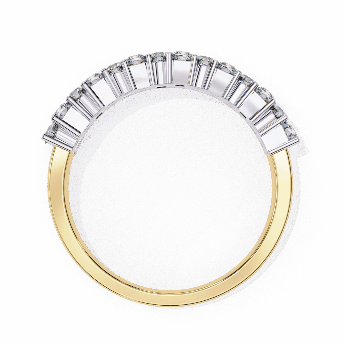 1.25 Carat Radiant and Round Cut Timeless Wedding Band  Image 14