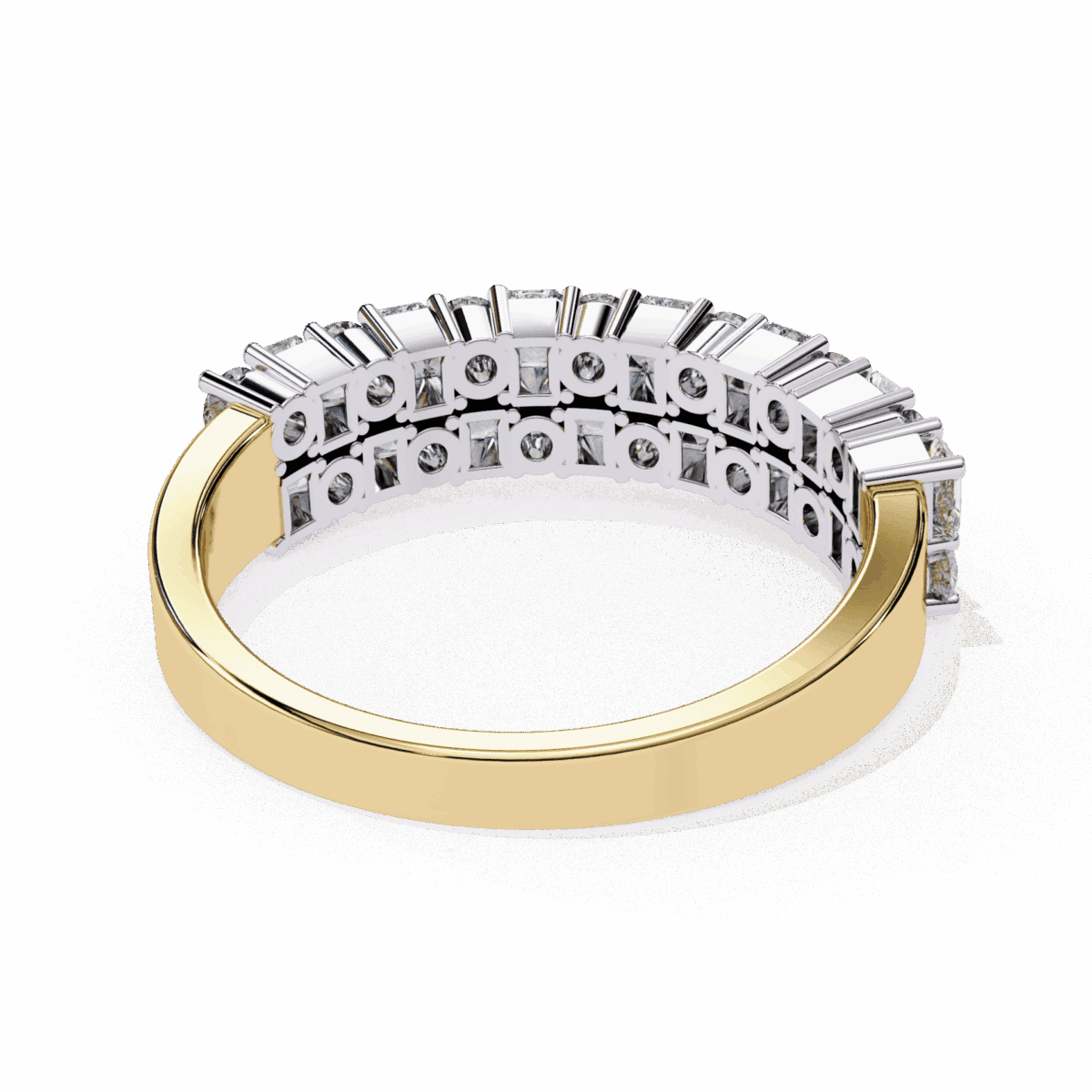 1.25 Carat Radiant and Round Cut Timeless Wedding Band  Image 15