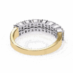 1.25 Carat Radiant and Round Cut Timeless Wedding Band - Image 15