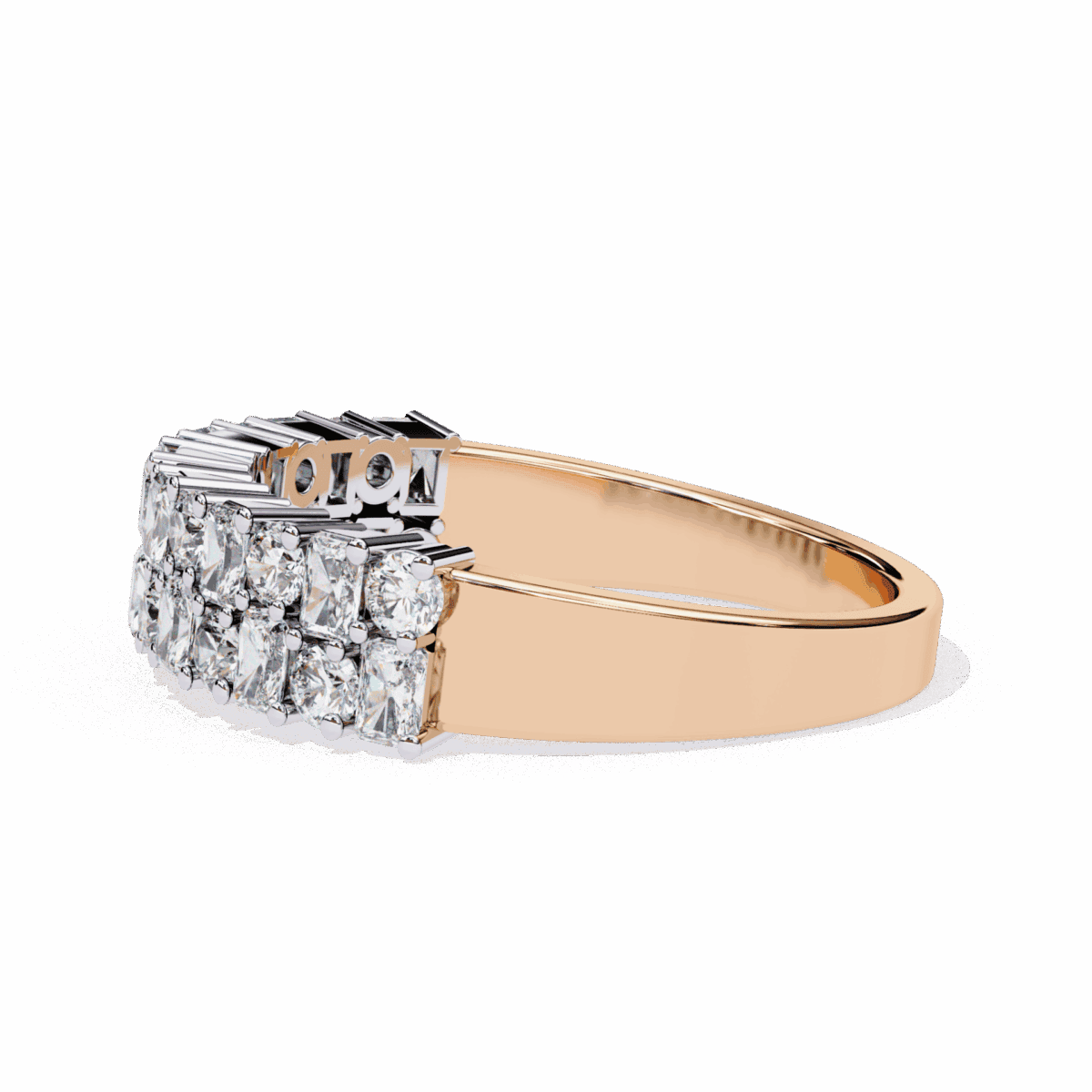 1.25 Carat Radiant and Round Cut Timeless Wedding Band  Image 19