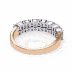 1.25 Carat Radiant and Round Cut Timeless Wedding Band - Image 21