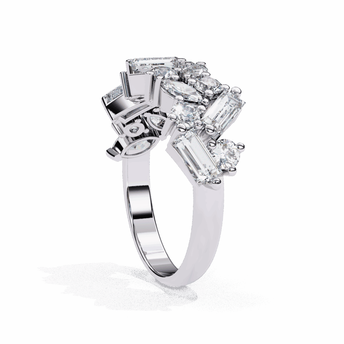 1.75 Carat Marquise Cut Eternity Engagement Ring  Image 4