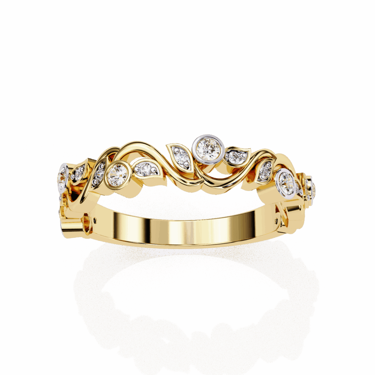 0.15 Carat Round Cut Royale Diamond Band  Image 7