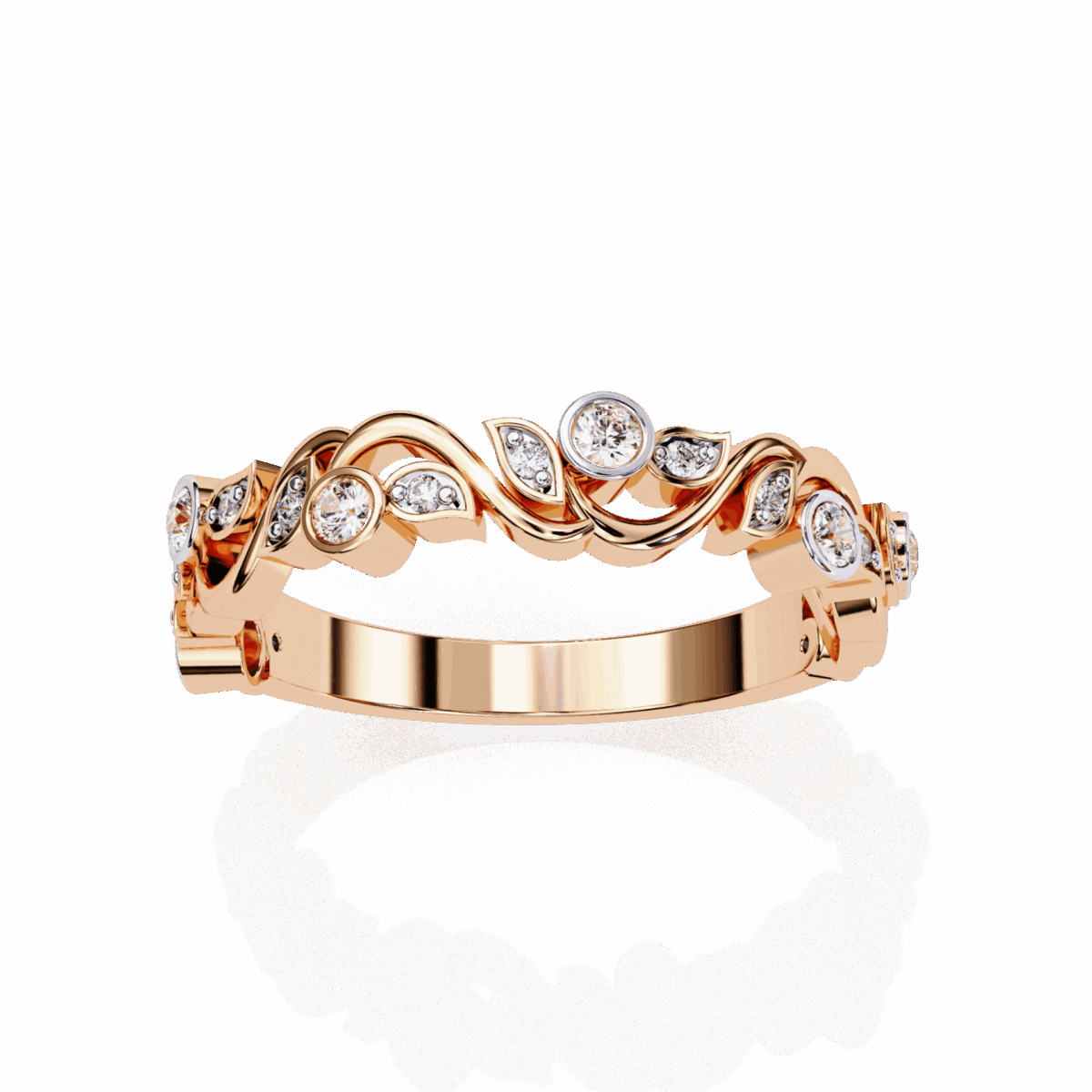 0.15 Carat Round Cut Royale Diamond Band  Image 12