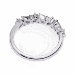 0.75 Carat Pear and Round Cut Royale Diamond Band - Image 6