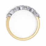 0.75 Carat Pear and Round Cut Royale Diamond Band - Image 12