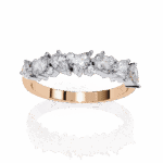 0.75 Carat Pear and Round Cut Royale Diamond Band - Image 15