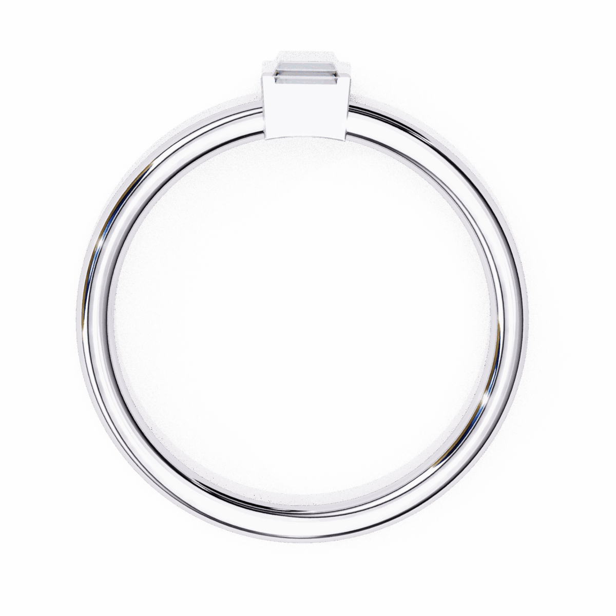 0.15 Carat Baguette Cut Classic Diamond Wedding Band  Image 5